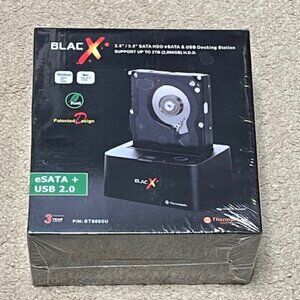 Thermaltake ST0005U BlacX Dual SATA HDD Compact Docking Station NEW